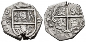Felipe IV (1621-1665). 2 reales. (1628). Madrid. V. (Cal 2008-843). (Cal 2019-843). Ag. 6,60 g. Rara. MBC+. Est...320,00. /// ENGLISH: Philip IV (1621...