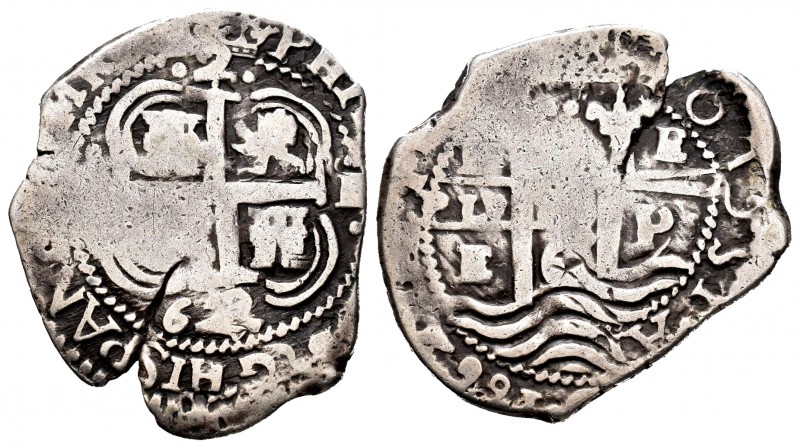 Felipe IV (1621-1665). 2 reales. 1662. Potosí. E. (Cal-930). Ag. 6,18 g. Triple ...