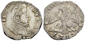 Felipe IV (1621-1665). 4 tari. 1636. Messina. IP. (Vti-178). (Mir-355/10). Ag. 10,37 g. MBC+. Est...120,00. /// ENGLISH: Philip IV (1621-1665). 4 tari...