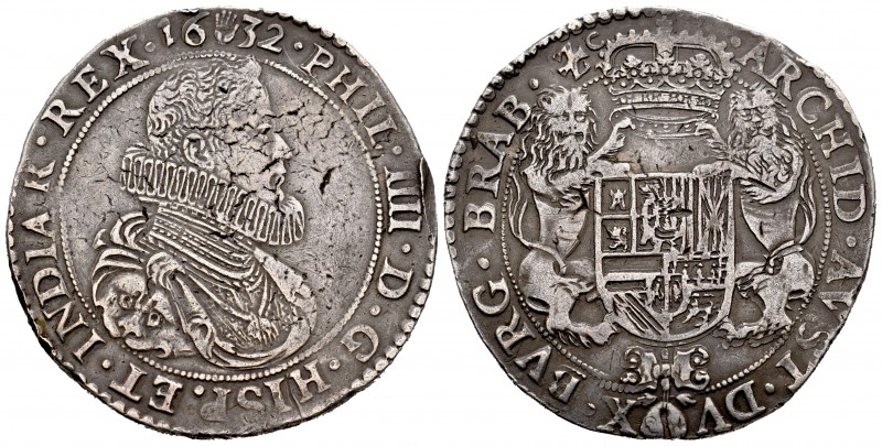 Felipe IV (1621-1665). 1 ducatón. 1632. Amberes. (Vti-1157). (Vanhoudt-640.AN). ...