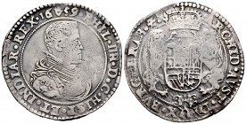 Felipe IV (1621-1665). 1 ducatón. 1659. Amberes. (Vanhoudt-642.AN). (Vti-1247). Ag. 31,84 g. MBC-. Est...180,00. /// ENGLISH: Philip IV (1621-1665). 1...