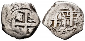 Felipe V (1700-1746). 2 reales. 1741. Potosí. P. (Cal-925). Ag. 6,98 g. MBC-. Est...65,00. /// ENGLISH: Philip V (1700-1746). 2 reales. 1741. Potosí. ...