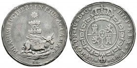 Carlos IV (1788-1808). Medalla de Proclamación. 1789. Sanlúcar de Barrameda (Cádiz). (H-91). Ag. 13,34 g. Módulo de 4 reales. Golpecitos en el canto. ...