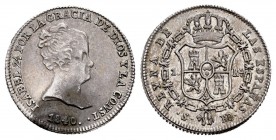 Isabel II (1833-1868). 1 real. 1840. Sevilla. RD. (Cal-314). Ag. 1,47 g. Escasa. MBC+. Est...160,00. /// ENGLISH: Elizabeth II (1833-1868). 1 real. 18...