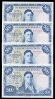500 pesetas. 1954. Madrid. (Ed 2017-468b). 22 de julio, Ignacio Zuloaga. Serie K. Cuatro billetes correlativos. SC-/SC. Est...70,00. /// ENGLISH: 500 ...