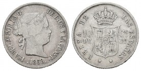 Lote de 5 monedas diferentes de Isabel II. A EXAMINAR. BC+/MBC-. Est...35,00. /// ENGLISH: Lote de 5 monedas diferentes de Isabel II. A EXAMINAR. Choi...