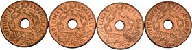 Lote de 4 piezas de 25 céntimos 1938. A EXAMINAR. SC-. Est...40,00. /// ENGLISH: Lote de 4 piezas de 25 céntimos 1938. A EXAMINAR. Almost UNC. Est...4...