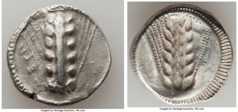 LUCANIA. Metapontum. Ca. 510-470 BC. AR stater (21mm, 7.72 gm, 11h). VF. META, s...