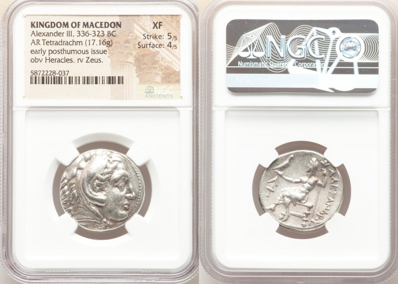 MACEDONIAN KINGDOM. Alexander III the Great (336-323 BC). AR tetradrachm (15mm, ...