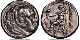 MACEDONIAN KINGDOM. Alexander III the Great (336-323 BC). AR tetradrachm (26mm, 4h). NGC XF. Posthumous issue of Amphipolis, ca. 315-294 BC. Head of H...