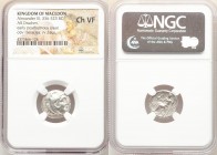 MACEDONIAN KINGDOM. Alexander III the Great (336-323 BC). AR drachm (16mm, 1h). NGC Choice VF. Posthumous issue of uncertain mint in western Asia Mino...