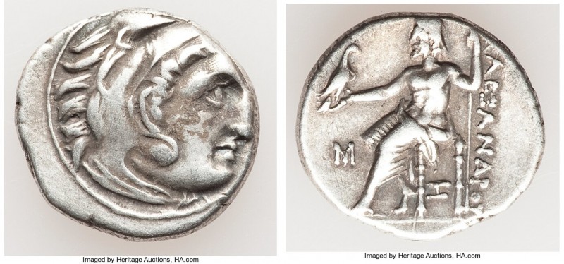 MACEDONIAN KINGDOM. Alexander III the Great (336-323 BC). AR drachm (19mm, 4.29 ...