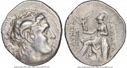 THRACIAN KINGDOM. Lysimachus (305-281 BC). AR drachm (19mm, 12h). NGC Choice XF, marks. Ephesus, ca. 294-287 BC. Diademed head of deified Alexander II...