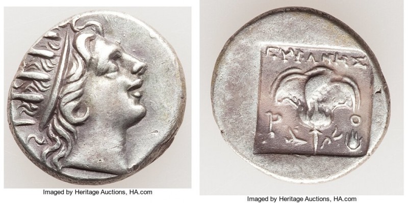 CARIAN ISLANDS. Rhodes. Ca. 88-84 BC. AR drachm (14mm, 2.65 gm, 11h). Choice VF....