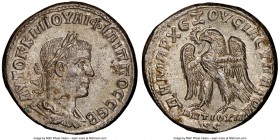 SYRIA. Antioch. Philip II, as Augustus (AD 247-249). BI tetradrachm (26mm, 11.69 gm, 5h). NGC Choice AU 5/5 - 4/5. AD 249. AYTOK K M IOYΛI ΦIΛIΠΠOC CЄ...