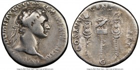 Domitian (AD 81-96). AR cistophorus (25mm, 5h). NGC Fine. Ephesus or Rome, AD 95. IMP CAES•DOMIT•AVG GERM-•P M TR•P•XIIII•IMP XXII, laureate head of D...