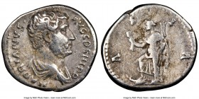 Hadrian (AD 117-138). AR denarius (18mm, 7h). NGC Choice Fine. Rome, AD 134-138. HADRIANVS-AVG COS III P P, bare-headed, draped, cuirassed Hadrian rig...