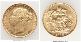Victoria gold "St. George" Sovereign 1878-M AU, Melbourne mint, KM7, S-3857. 22.1mm. 7.98gm. AGW 0.2355 oz.

HID09801242017

© 2020 Heritage Aucti...