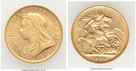 Victoria gold Sovereign 1894-M XF, Melbourne mint, KM13. 22.0mm. 7.97gm. AGW 0.2355 oz.

HID09801242017

© 2020 Heritage Auctions | All Rights Res...