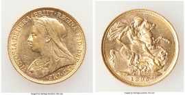 Victoria gold Sovereign 1895-M UNC, Melbourne mint, KM13. 22.1mm. 7.98gm. AGW 0.2355 oz. 

HID09801242017

© 2020 Heritage Auctions | All Rights R...