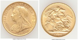 Victoria gold Sovereign 1896-M AU, Melbourne mint, KM13. 22.0mm. 7.98gm. AGW 0.2355 oz. 

HID09801242017

© 2020 Heritage Auctions | All Rights Re...