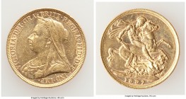 Victoria gold Sovereign 1897-M XF (Cleaned), Melbourne mint, KM13. 21.9mm. 7.98gm. AGW 0.2355 oz. 

HID09801242017

© 2020 Heritage Auctions | All...
