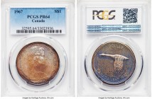 Elizabeth II Proof Dollar 1967 PR64 PCGS, Royal Canadian mint, KM70.

HID09801242017

© 2020 Heritage Auctions | All Rights Reserve