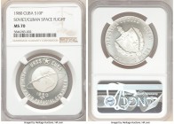Republic "Soviet-Cuban Space Flight" 10 Pesos 1980 MS70 NGC, KM50.

HID09801242017

© 2020 Heritage Auctions | All Rights Reserve
