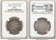 Prussia. Wilhelm I Taler 1861-A MS65 NGC, Berlin mint, KM490. Heavily toned over semi-prooflike fields. 

HID09801242017

© 2020 Heritage Auctions...