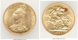 Victoria gold "Jubilee Head" Sovereign 1887 AU, KM767. 22.0mm. 7.98gm. AGW 0.2355 oz.

HID09801242017

© 2020 Heritage Auctions | All Rights Reser...