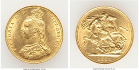 Victoria gold "Jubilee Head" Sovereign 1887 AU, KM767. 22.0mm. 7.97gm. AGW 0.2355 oz. 

HID09801242017

© 2020 Heritage Auctions | All Rights Rese...