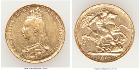 Victoria gold Sovereign 1889 AU, KM767, S-3866B. 22.0mm. 7.96gm. AGW 0.2355 oz. 

HID09801242017

© 2020 Heritage Auctions | All Rights Reserve
