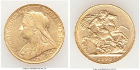 Victoria gold Sovereign 1899 AU, KM785, S-3874. 22.0mm. 7.98gm. AGW 0.2355 oz. 

HID09801242017

© 2020 Heritage Auctions | All Rights Reserve