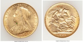 Victoria gold Sovereign 1900 AU, KM785, S-3874. 22.0mm. 7.98gm. AGW 0.2355 oz.

HID09801242017

© 2020 Heritage Auctions | All Rights Reserve