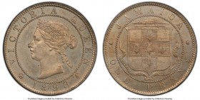 British Colony. Victoria Penny 1893 MS64 PCGS, KM17. Dove gray and gold toning. Ex. F. Pridmore Collection (September 1981, Lot 111 [Part])

HID0980...