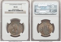 British Colony. Edward VII Pair of Certified Pennies 1910 MS66 NGC, KM23. Both coins lustrous with light pastel shades of toning. 

HID09801242017
...