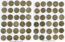 Lithuania. Alexander I 30-Piece Lot of Uncertified 1/2 Groschen ND (1501-1506) VF, Gum-472. 20mm. Average weight 1.20gm. Sold as is, no returns. 

H...