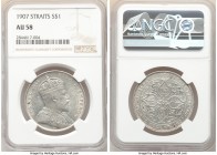British Colony. Edward VII Dollar 1907 AU58 NGC, KM26. Three year type. 

HID09801242017

© 2020 Heritage Auctions | All Rights Reserve