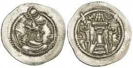 IMPERIO SASÁNIDA. Dracma. Peroz (457-483). SES-tipo I. AR. 4,23 g. MBC+.