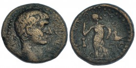 TRAJANO. AE-23. Judea (Ascalón). AE 12,54 g. SGI-1093. BC+.