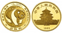 CHINA. 25 yuan. 1983. KM-70. Prueba.