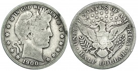 ESTADOS UNIDOS DE AMÉRICA. 1/2 dólar. 1900-S. KM-116. BC+.