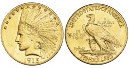 ESTADOS UNIDOS DE AMÉRICA. 10 dólares. 1915. KM-130. EBC-.
