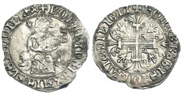 ESTADOS ITALIANOS. NÁPOLES. Roberto d'Anjou. Gigliato (1309-1317). MIR-28. EBC-.