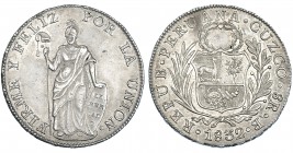 PERÚ. 8 reales. 1832. Cuzco. B. KM-142.4. Pequeñas marcas. EBC-.