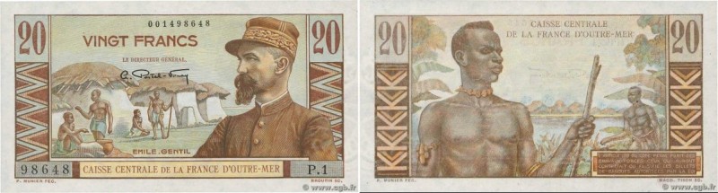 Country : FRENCH EQUATORIAL AFRICA 
Face Value : 20 Francs Émile Gentil  
Date :...