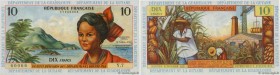 Country : FRENCH WEST INDIES 
Face Value : 10 Francs  
Date : (1966) 
Period/Province/Bank : Institut d'Émission des Départements d'Outre-Mer 
Catalog...