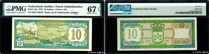 Country : NETHERLANDS ANTILLES 
Face Value : 10 Gulden  
Date : 14 juillet 1979 ...