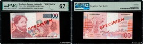 Country : BELGIUM 
Face Value : 100 Francs Spécimen 
Date : (1995) 
Period/Province/Bank : Banque Nationale de Belgique 
Catalogue reference : P.147s ...