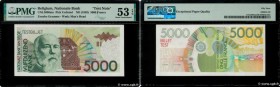 Country : BELGIUM 
Face Value : 5000 Francs Test Note 
Date : 1992 
Period/Province/Bank : Test note 
Catalogue reference : P.- 
Alphabet - signatures...